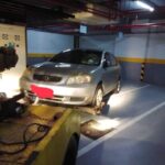 停車場限高拖吊