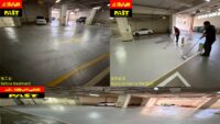 地下室停車場車道地坪防滑 地坪防滑,止滑漆,防滑漆,斜坡道防滑,室外磁磚,人行道止滑走廊防滑,車道轉彎處防滑,彎道止滑,防滑專家,導盲磚止滑,輪胎打滑,透明止滑劑,透明防滑,地磚濕滑,防滑工程實例,摩托車道防滑,車道濕滑改善,機車道止滑,路面止滑,住戶滑倒,駕駛道防滑不破壞原有地坪防滑工法,增加防滑摩擦力,下坡車道止滑