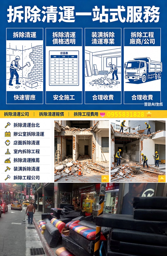 拆除清運價格,拆除清運費用,辦公室拆除,店面拆除清運,拆除工程台北,新北室內拆除,拆除報價,拆除工程報價,拆除清運報價,拆除費用,拆除估價,拆除工程費用,拆除工程價格,新北拆除工程,裝潢拆除報價,裝潢拆除清運報價,拆裝潢,室內拆除工程報價,台北拆除報價,新北市拆除報價